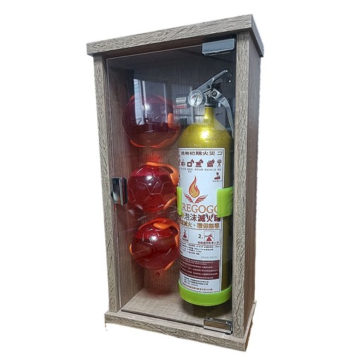 WF-3B Toss Balls(3) 900CC Extinguisher Wooden Case